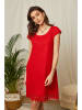 Lin Passion Leinen-Kleid in Rot