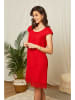 Lin Passion Leinen-Kleid in Rot