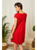 Lin Passion Leinen-Kleid in Rot