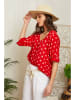 Lin Passion Blouse rood