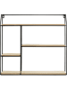 Lifa Living Wandmeubel "Valencia" zwart/naturel - (L)58 x (H)52 cm