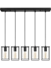 Lifa Living Lampa wisząca "Emile" w kolorze czarnym - 60 x 136 cm
