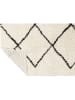Lifa Living Kurzflor-Teppich in Creme/ Schwarz