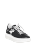 Patrizia Pepe Skórzane sneakersy w kolorze czarno-białym