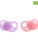 Twistshake 2er-Set: Schnuller in Lila/ Rosa - ab 6 Monaten