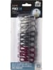 COOK CONCEPT 9er-Set: Verschlussclips in Grau/ Anthrazit/ Lila