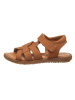 kmins Leren sandalen camel