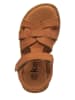 kmins Leren sandalen camel