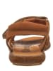 kmins Leren sandalen camel
