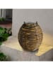 lumisky LED-Solarleuchte "Raffy" in Hellbraun - (H)33 cm