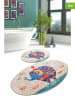 Colourful Cotton 2er-Set: Badvorleger in Beige/ Bunt