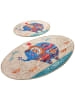 Colourful Cotton 2er-Set: Badvorleger in Beige/ Bunt