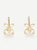 L instant d Or Gold-Ohrstecker mit Edelsteinen