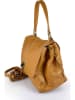 ORE10 Leren handtas "Mandarino" lichtbruin - (B)29 x (H)22 x (D)8 cm