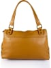 ORE10 Leren handtas "Mandarino" lichtbruin - (B)29 x (H)22 x (D)8 cm