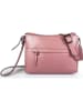 ORE10 Leder-Umhängetasche "Duca" in Rosa - (B)30 x (H)22 x (T)10 cm