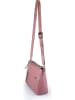 ORE10 Leder-Umhängetasche "Duca" in Rosa - (B)30 x (H)22 x (T)10 cm