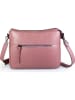 ORE10 Leder-Umhängetasche "Duca" in Rosa - (B)30 x (H)22 x (T)10 cm