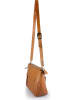 ORE10 Leder-Umhängetasche "Duca" in Hellbraun - (B)30 x (H)22 x (T)10 cm