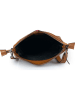 ORE10 Leder-Umhängetasche "Duca" in Hellbraun - (B)30 x (H)22 x (T)10 cm