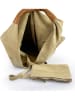 ORE10 Skórzany shopper bag "Lord" w kolorze beżowym- 34 x 39 x 8 cm
