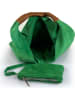 ORE10 Skórzany shopper bag "Lord" w kolorze zielonym - 34 x 39 x 8 cm