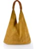ORE10 Leather handbag "Lord" in light brown - 34 x 39 x 8 cm