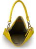 ORE10 Leren schoudertas "Queen" geel - (B)39 x (H)34 x (D)4 cm