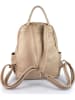 ORE10 Leren rugzak "Panda" beige - (B)25 x (H)30 x (D)17 cm