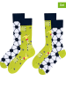 TODO SOCKS 2-delige set: sokken groen/donkerblauw
