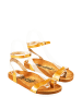 Moosefield Leren sandalen goudkleurig