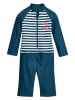Playshoes Badeanzug in Weiß/ Dunkelblau