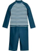 Playshoes Badeanzug in Weiß/ Dunkelblau