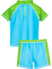 Playshoes 2-delige zwemoutfit "Dino" turquoise/groen
