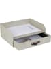 BigsoBox Organizer "Walter" w kolorze beżowym na dokumenty - 33,5 x 13 x 25,5 cm