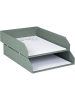 BigsoBox 2er Set: Dokumenten-Ablagen "Hakan" in Grün - (B)23 x (H)6 x (T)31 cm