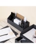BigsoBox Schreibtisch-Organizer "Elisa" in Dunkelgrau - (B)33 x (H)12,5 x (T)12,5 cm