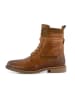 TRAVELIN' Leren boots "Lacanau" cognackleurig