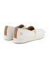 TRAVELIN' Skórzane slippersy "Tours" w kolorze białym