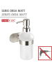 Wenko Zeepdispenser zilverkleurig/transparant - (B)10 x (H)16,5 x (D)10,5 cm