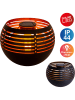 näve LED-Solar-Dekoleuchte in Schwarz - (H)16 cm