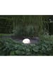 STAR Trading LED-Solar-Dekoleuchte "Globy" in Weiß - (L)27 x (B)13 cm