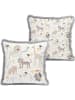 The Wild Hug Kissenhülle "Africa" in Grau - (L)45 x (B)45 cm
