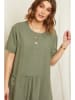 Rodier Lin Leinen-Kleid in Oliv