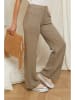 Rodier Lin Leinen-Hose in Taupe