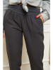 Rodier Lin Lniane spodnie "Provence" w kolorze antracytowym