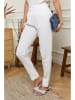 Rodier Lin Lniane spodnie "Provence" w kolorze białym
