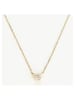 DIAMANTA Gold-Halskette "Solitaire" mit Diamant - (L)42 cm