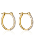 ATELIER DU DIAMANT Gold-Creolen "Créoles sublimes" mit Diamanten