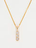 DIAMANTA Gouden hanger "Mini trilogy" met diamanten